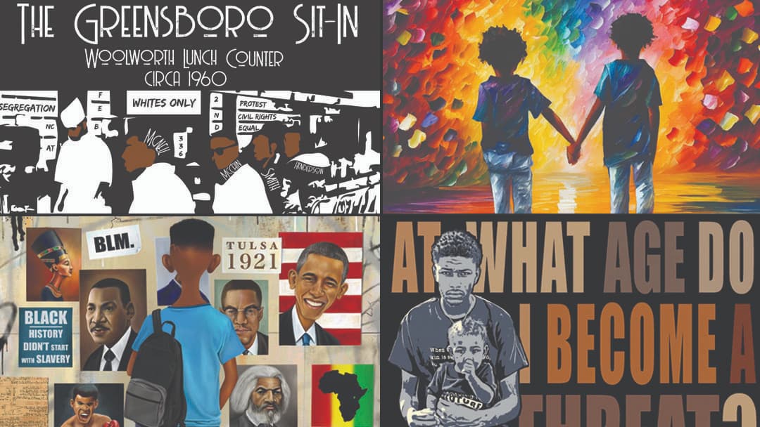 Black History Month Art from ‘Embracing Our Differences’