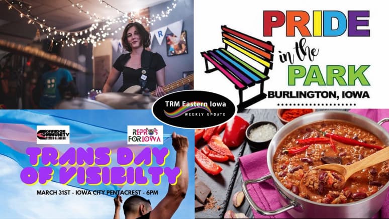 Quad Cities LGBTQ bar rebounds, Trans Day of Visibility in QC and IC, MCC’s focus on food, vegan eating in NL and CR, more