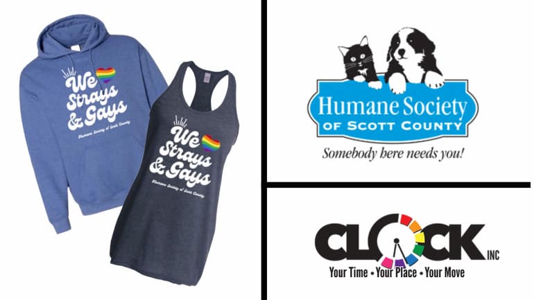 We Love Strays & Gays shirts by the Humane Society are back by popular demand