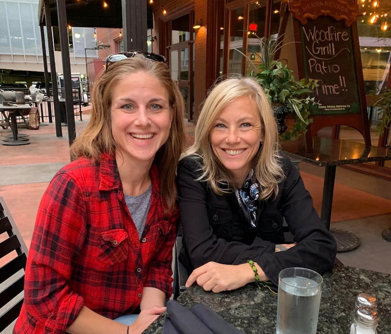 Nikki Lunden Trotter with wife Ann Trotter