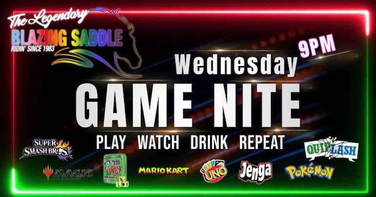 Game Nite at The Blazing Saddle