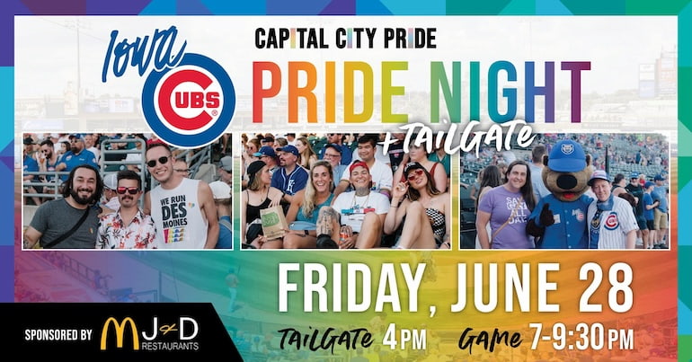 Iowa Cubs Pride Night and Tailgate