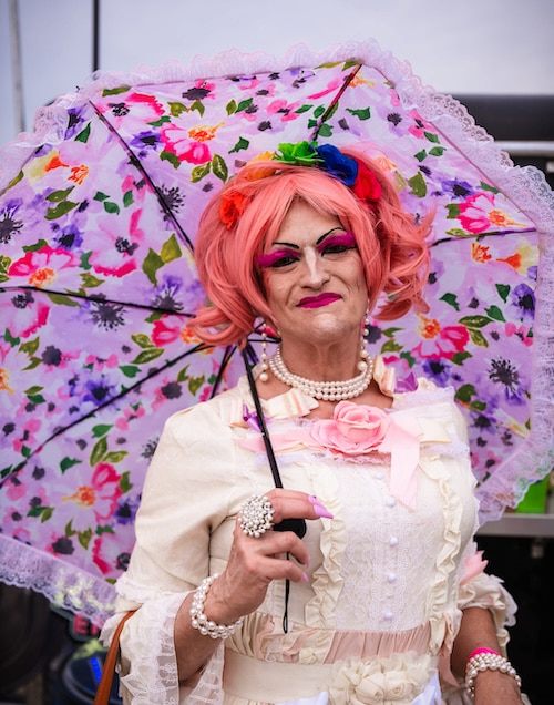 Charli enjoys the show at Quad Cities Pride Festival June 1.