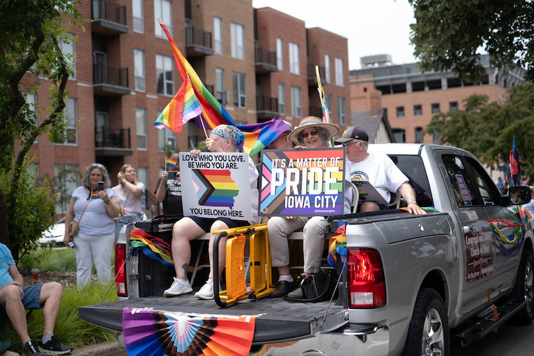 Congregational United Church of Christ in the Iowa City Pride Parade June 15