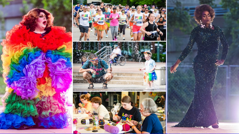 Pride Party at Bass Street Landing, Pride 5K, and Craft Night by Nat20 Photography