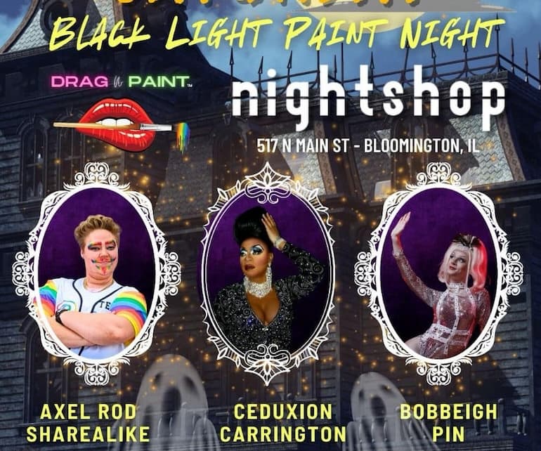 Black Light Paint Night in Bloomington