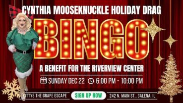 Cynthia Mooseknuckle Holiday Drag Bingo