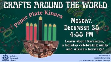 Crafts Around the World paper plate kinara