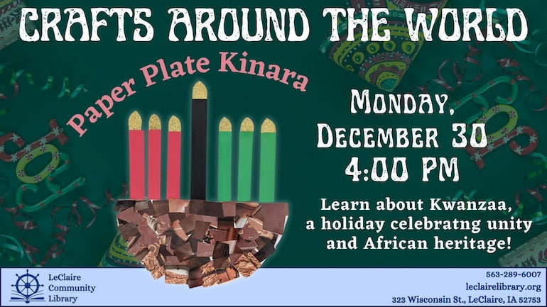 Crafts Around the World paper plate kinara