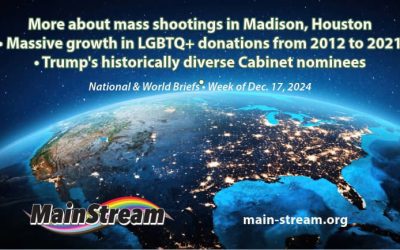 Mass shootings in Madison, Houston // Trump’s surprisingly diverse nominees // Growth in giving to LGBTQ+ groups