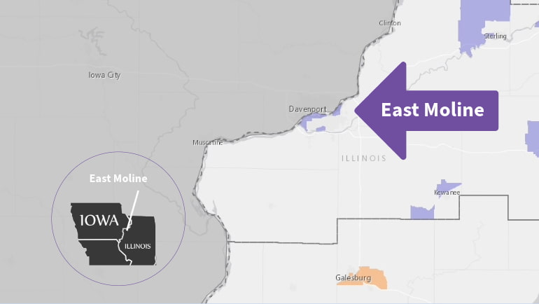 showing East Moline