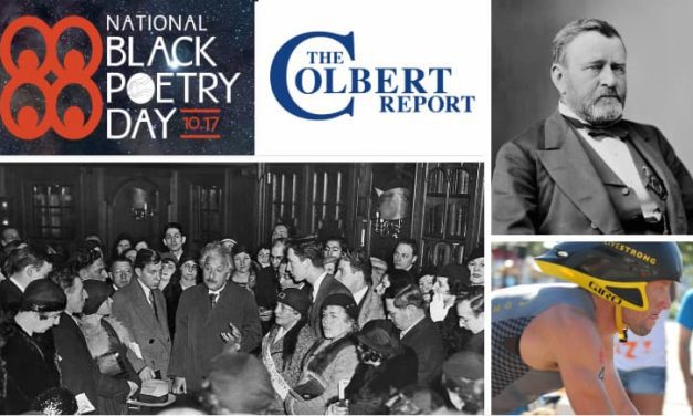 October 17 in History: Einstein emigrates, Black Poetry Day begins, Armstrong gets backlash for doping, The Colbert Report debuts, more