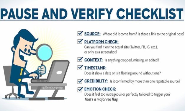 Letter to the Editor: Verify before sharing!