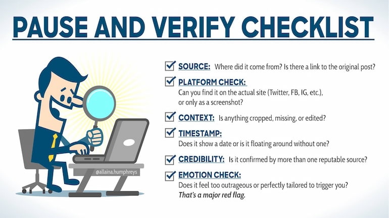 Letter to the Editor: Verify before sharing!