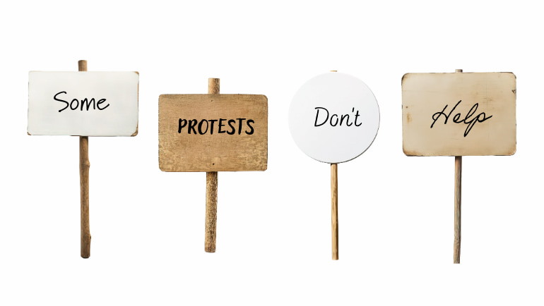 Some protests don't help