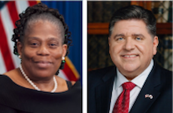 Patricia Tillman and JB Pritzker