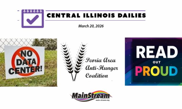 Central Illinois Dailies for 3-20-26: Read Out Proud, Canathon, Pekin data center rejection