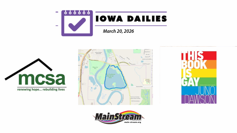Iowa Dailies for 3-20-26: Bondurant book controversy, Iowa City homeless encampment, Muscatine transitional housing