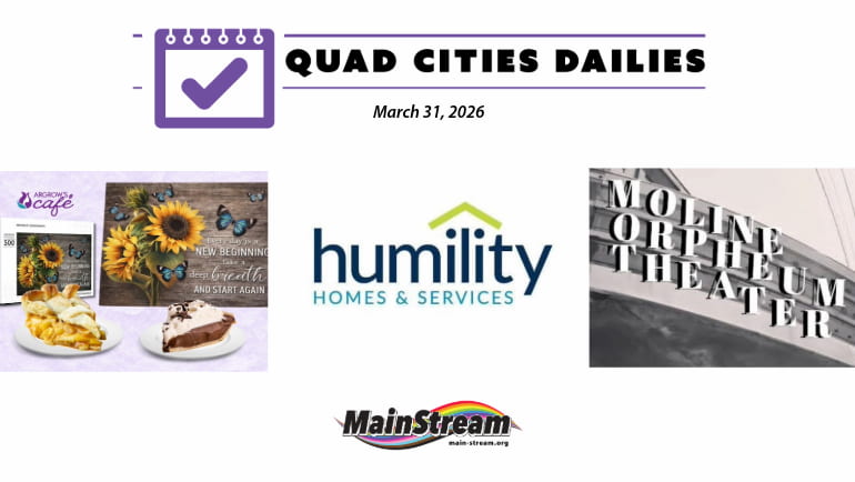 Humility Homes raises $2.7 million, Puzzle & Pie Wednesdays, Orpheum Theater restoration: Quad Cities Dailies for 3-31-26