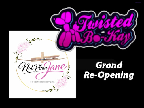 Twisted Bokay and Not Plain Jane logos