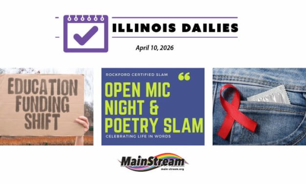 Rockford poetry slam seeks judges, college funding idea causes ripples, HIV up in Chicago: Illinois Dailies for 4-10-26