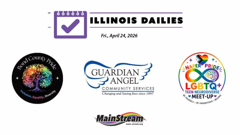 Songs for Survivors tonight, Bond County Pride Saturday, support group for Naperville neurodiverse teens: Illinois Dailies for 4-21-26