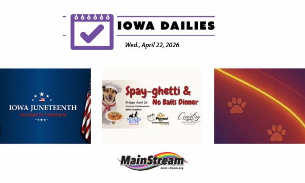 Iowa Juneteenth essay contest, Glow Walk for humane society, ‘spayghetti’ dinner for Noah’s Hope: Iowa Dailies for 4-22-26