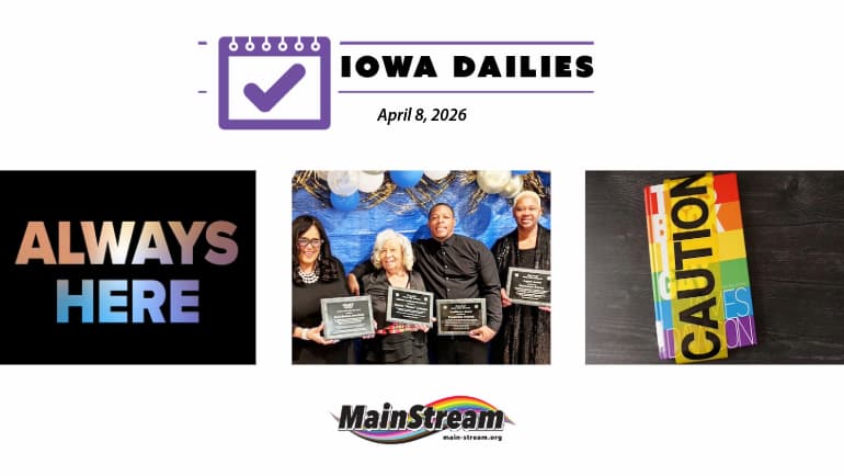 LGBTQ+ book ban, Iowa City NAACP awards,  upcoming trans-focused charity album: Iowa Dailies for 4-8-26