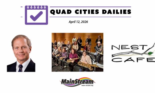 Women’s jazz orchestra headlines, nonprofit NEST Cafe turns four, former mayor at History on Tap: Quad Cities Dailies for 4-12-26