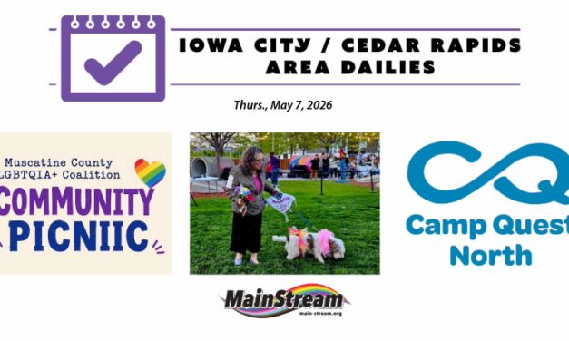 Community picnic in Muscatine, call for Camp Quest sign-ups, Doggy Drag Show winner: Iowa City Cedar Rapids Area Dailies for 5-7-26