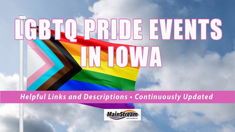 LGBTQ+ Pride events Iowa 2026