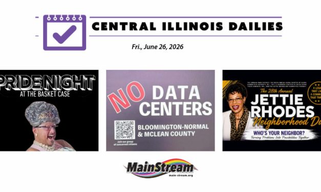 Bloomington data center hearings, Basket Case Pride Night, Jettie Rhodes Neighborhood Day: Central Illinois Dailies for 6-26-26