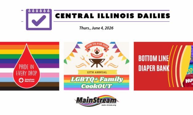 Prairie Pride Coalition blood drive Friday, LGBTQ+ Family Cookout Sunday, United Way diaper drive: Central Illinois Dailies for 6-4-26