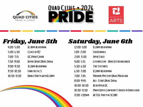 Quad Cities Pride Festival Schedule