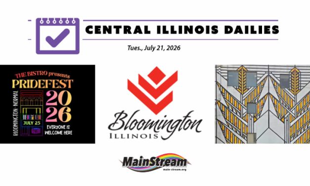 Revived Frank Lloyd Wright mural, west Bloomington housing rehabs, B-N PrideFest volunteer call: Central Illinois Dailies for 7-21-26