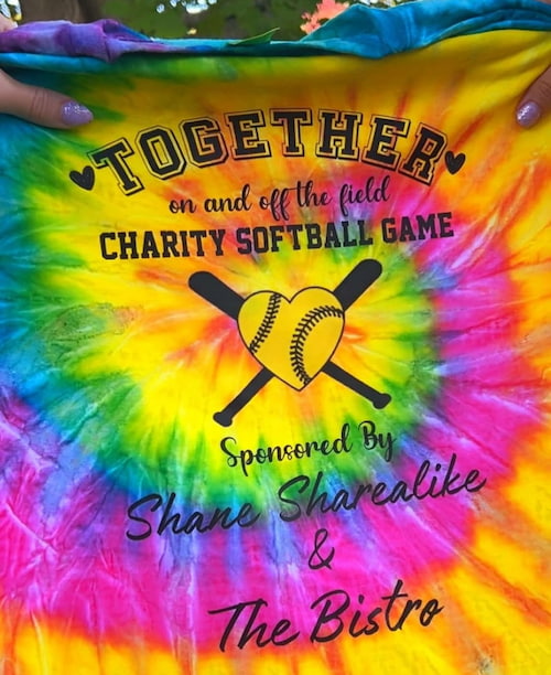 Charity Softball Game Shirts in Bloomington